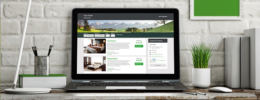 Making a hotel booking on a online booking engine