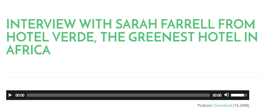 Bookgreener Hotel-Podcast