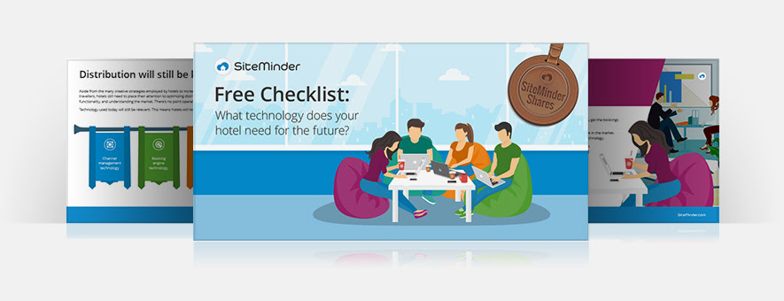 Free checklist from SiteMinder on what technology your hotel needs for the future