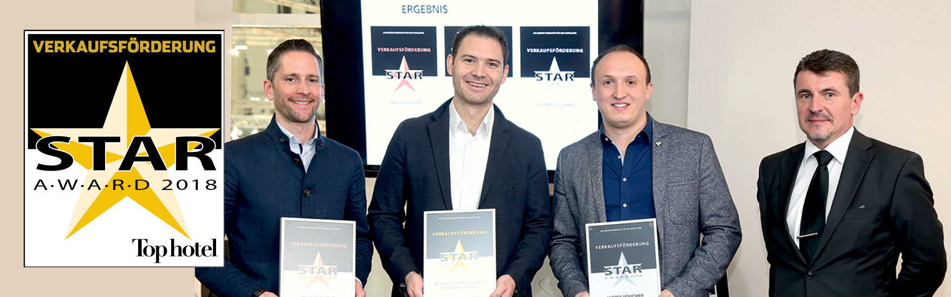 SiteMinder wins a gold Top hotel Star Award