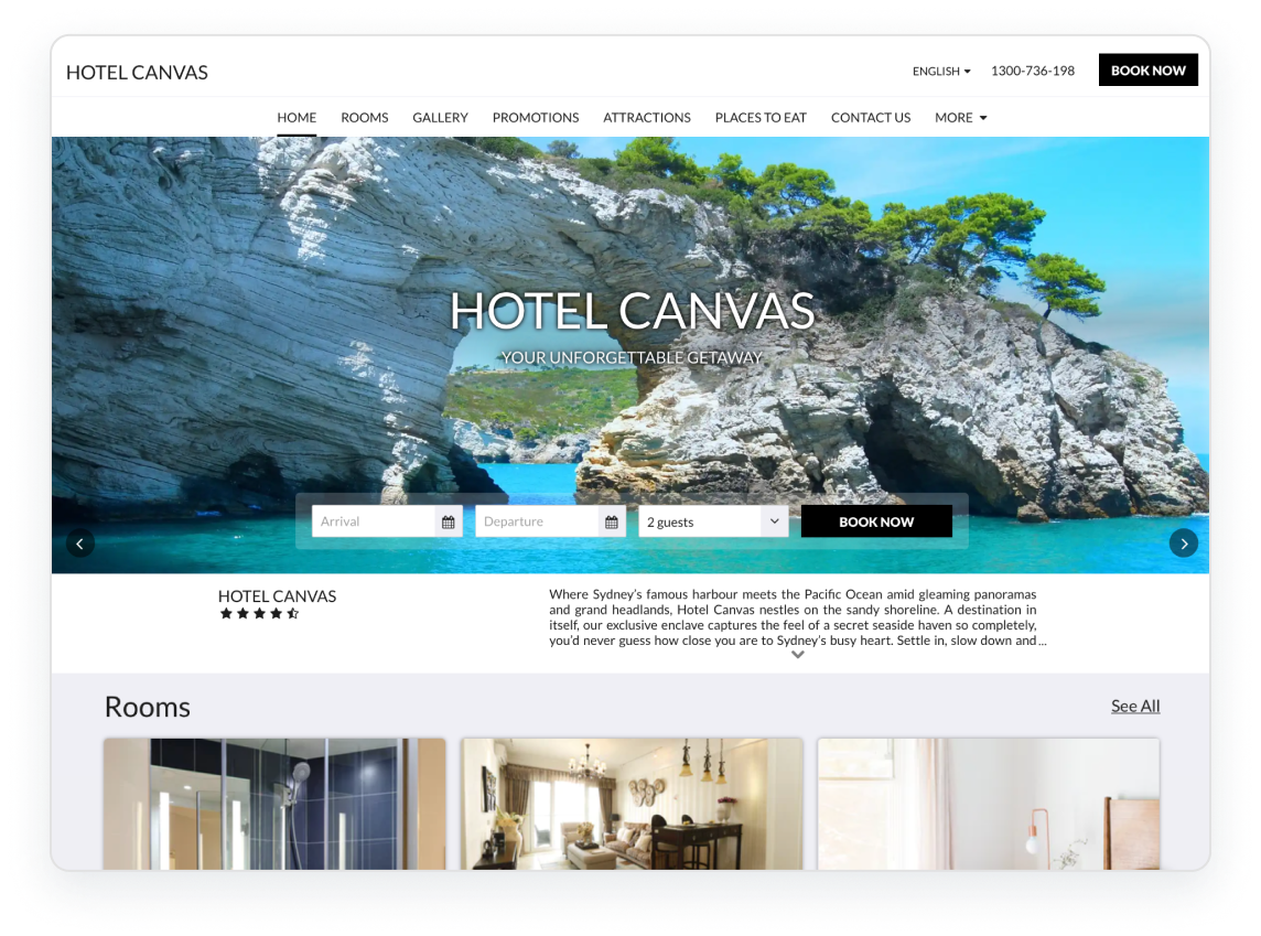 Hotel Website Templates | SiteMinder
