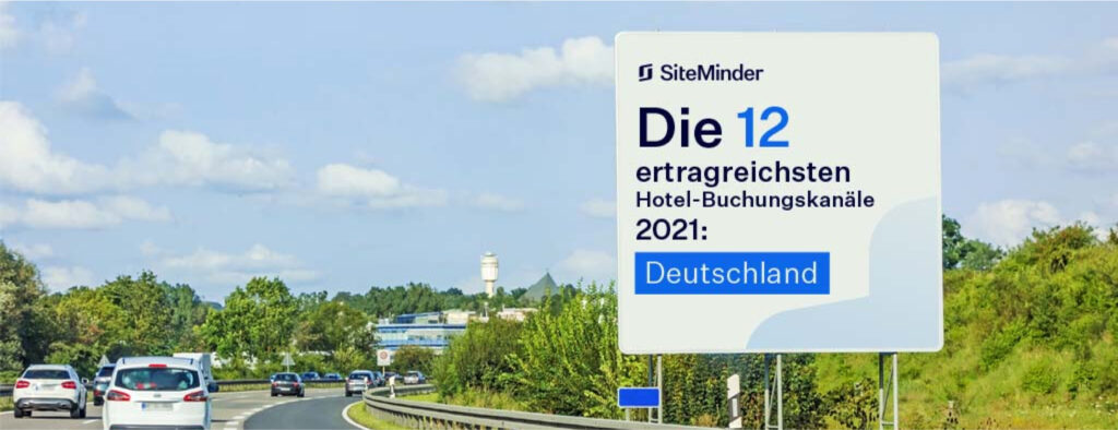 Graphic of SiteMinder's top hotel booking channels in Germany 2021 list