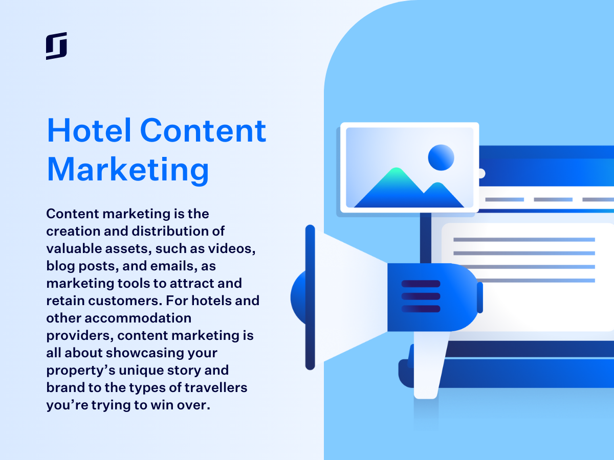 Image explaining hotel content marketing