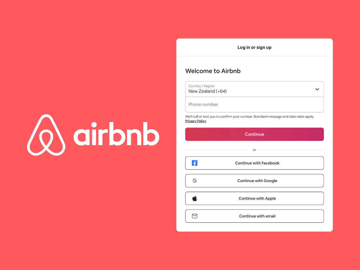 Image of Airbnb host login