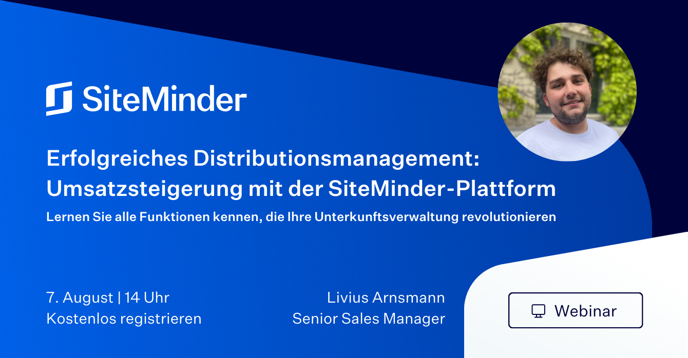 Webinar: Erfolgreiches Distributionsmanagement: Umsatzsteigerung mit der SiteMinder-Plattform
