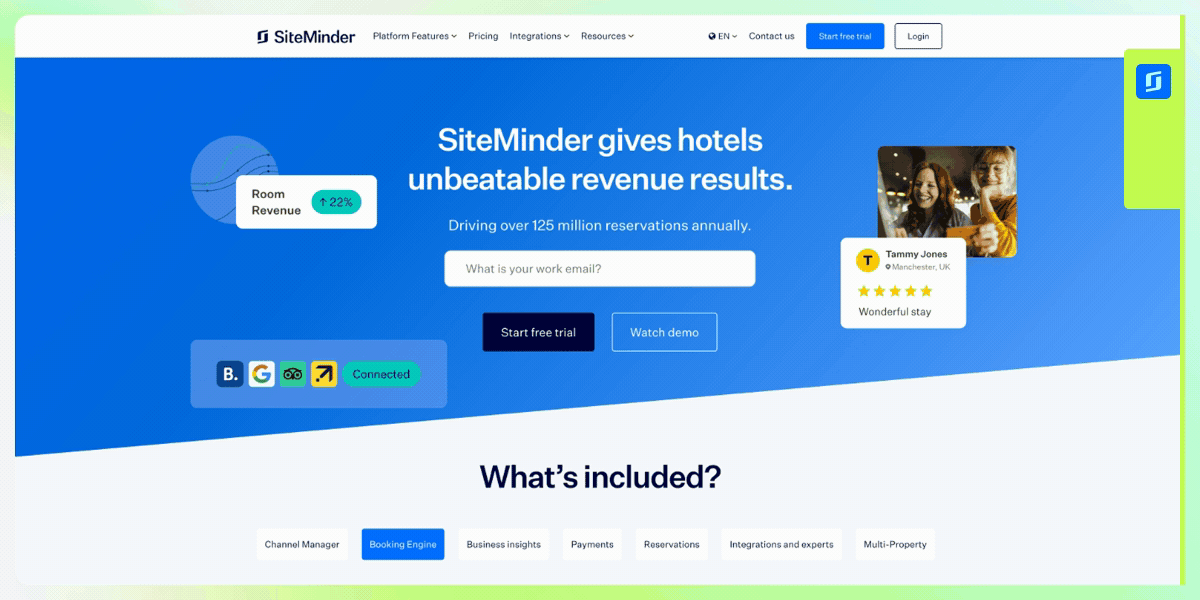 SiteMinder homepage gif