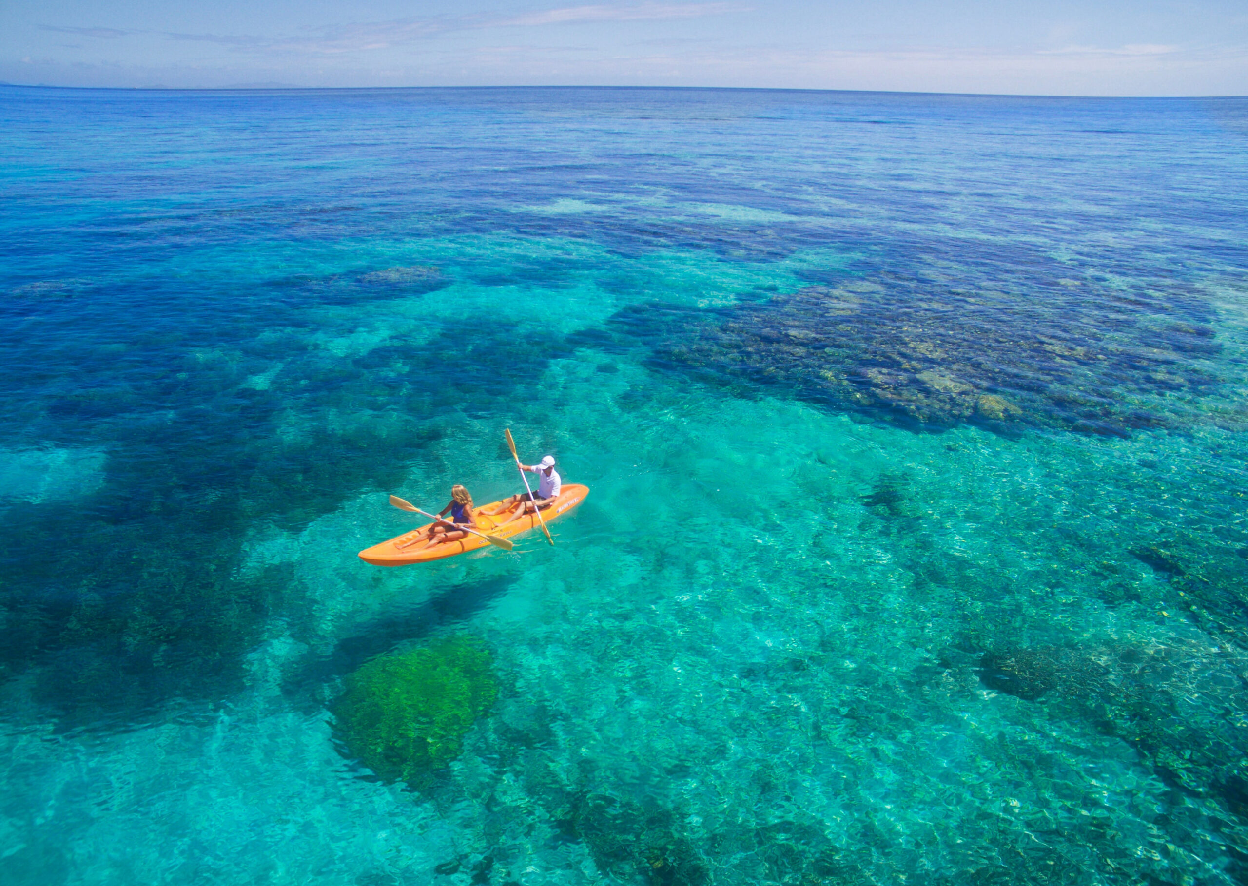 Kayaking at VOMO Island Fiji