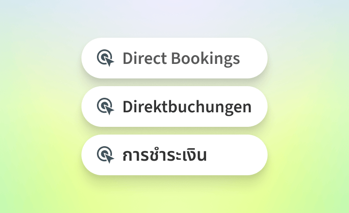 Booking engine matches guest’s browser language